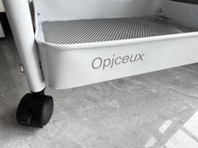 Load image into Gallery viewer, Opjceux Shelves for storage 3 levels white environmentally friendly material Small cart storage rack