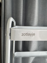 Load image into Gallery viewer, zotlayje Shelves for storage 3 levels white environmentally friendly material Small cart storage rack
