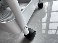 Load image into Gallery viewer, Ekdxeaa Shelves for storage 3 levels white environmentally friendly material Small cart storage rack
