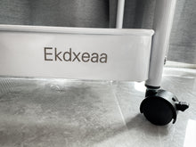 Load image into Gallery viewer, Ekdxeaa Shelves for storage 3 levels white environmentally friendly material Small cart storage rack