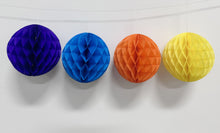 Load image into Gallery viewer, Arla Youky Honeycomb paper,Paper Honeycomb Balls Decorative Tissue Honeycomb Balls Paper Pom Poms Flower Balls Art Hanging Balls for Birthday Wedding Nursery Baby Shower Home Decor