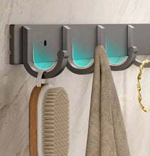 Load image into Gallery viewer, atsaouchet  Clothes hooks of metal  Metal towel clothes rack  Non punching storage rack-Bathroom household hooks&amp;Metal towel clothes rack(Non punching storage rack)
