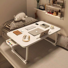 Load image into Gallery viewer, RoxYrabxy  Desks (WHITE）Foldable&amp;portable-Study desk for writing, reading, learning, and working [120*40*75cm]
