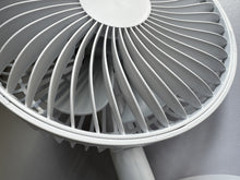 Load image into Gallery viewer, Borrallio  Electric fans  10-inch white fan USB portable  Rotating sweeping air  Silent high wind power
