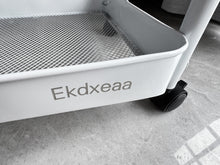 Load image into Gallery viewer, Ekdxeaa Shelves for storage 3 levels  white  environmentally friendly material Small cart storage rack
