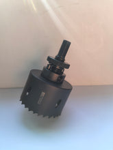 Load image into Gallery viewer, ITOOLFIRM Drill bits for hand drills，2-5/8 inch Hole Saw for Metal and Plywood, Bi-Metal Circular Wood Drill Bit Cutting 1.75” Deep with Hex Shank for Drywall, Fiberglass, Plasterboard, Acrylic and Sheet Steel
