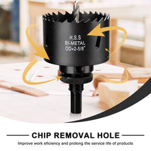 Load image into Gallery viewer, ITOOLFIRM Drill bits for hand drills，2-5/8 inch Hole Saw for Metal and Plywood, Bi-Metal Circular Wood Drill Bit Cutting 1.75” Deep with Hex Shank for Drywall, Fiberglass, Plasterboard, Acrylic and Sheet Steel
