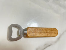 Load image into Gallery viewer, CHALIGHT Bottle openers Stainless Steel Bottle Opener Bartender Wood Beer Opener Cider Wine Opener Bottle Opener with Wooden Handle Engraved Gift Set for Wedding Party Home Kitchen Bar Restaurant
