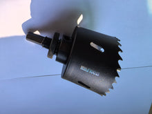 Load image into Gallery viewer, ITOOLFIRM Drill bits for hand drills，2-5/8 inch Hole Saw for Metal and Plywood, Bi-Metal Circular Wood Drill Bit Cutting 1.75” Deep with Hex Shank for Drywall, Fiberglass, Plasterboard, Acrylic and Sheet Steel
