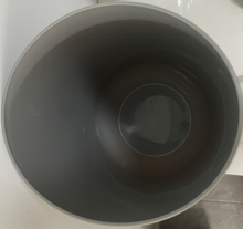 Load image into Gallery viewer, TUQI Garbage cans for household purposes Small Trash Can – Open Top Garbage Cans for Kitchen, Office, Dorm, Bathroom, etc. –Waste Can for Compact/Tight Spaces – The Perfect Bathroom Trash Can – Glossy Grey

