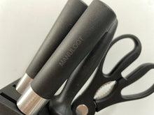 Load image into Gallery viewer, MANULOOT Kitchen knives-set for kitchen with block,kitchen knife set with Small Knife Block &amp; sharpener, Knives Set for kitchen Perfect for small kitchen
