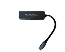 Load image into Gallery viewer, KETAKY Plus Electronic docking stations，USB C Docking Station Dual Monitor, 14 in 1 Hub Triple Display Adapter with  HDMI,,100W PD, Mic/Audio, SD/TF, Ethernet Ports Compatible with iPhone 15 ProMax/Pro/MacBook/Dell/Surface Laptops
