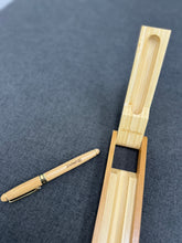 Load image into Gallery viewer, Joviwrap Pens，Gift Set with Business Pen Case Display, Nice Writing Pen with Box and Gel Ink Refills Fancy Business Wood Pens Stand for Men Women Designer Cool Executive Pen
