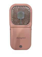 Load image into Gallery viewer, shongmei Handheld Halter Mini Fan 5 IN 1 Hand Fan Portable USB Rechargeable Small Pocket Fan Battery Operated Fan with Power Bank Mobile phone holder function is suitable for office Travel Outdoor
