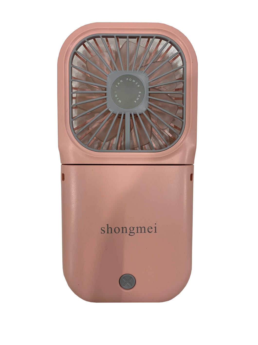 shongmei Handheld Halter Mini Fan 5 IN 1 Hand Fan Portable USB Rechargeable Small Pocket Fan Battery Operated Fan with Power Bank Mobile phone holder function is suitable for office Travel Outdoor