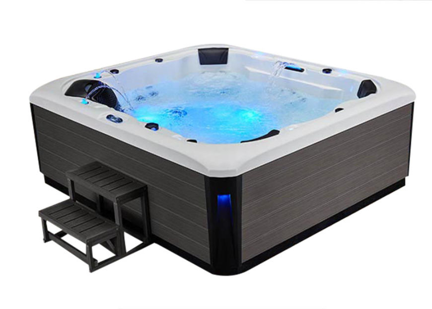 GOSNAD Outdoor Spa Tub 6 Person Massage Spa Whirlpool Hot Tub