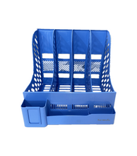 Load image into Gallery viewer, KarweuSu file folder Files for Filing Cabinet Hard Paper File Table Storage Box Kraft Paper Office Study Desktop Organizer Crate Set for Books Documents Folder
